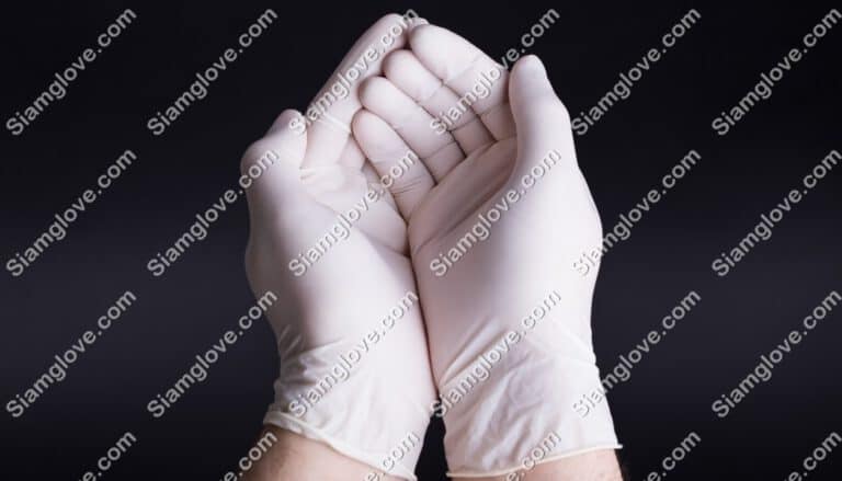 ถุงมือยางชนิดถุงมือแพทย์ประเภทใช้แล้วทิ้ง